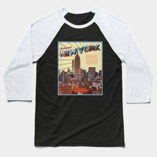 New York City Retro Style Baseball T-Shirt